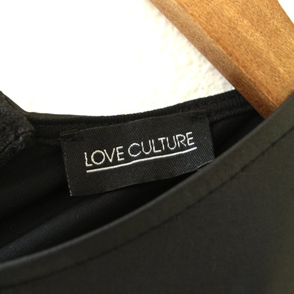 Love Culture Maxi Dress Pleather Tie Dye Black - Picture 5 of 5